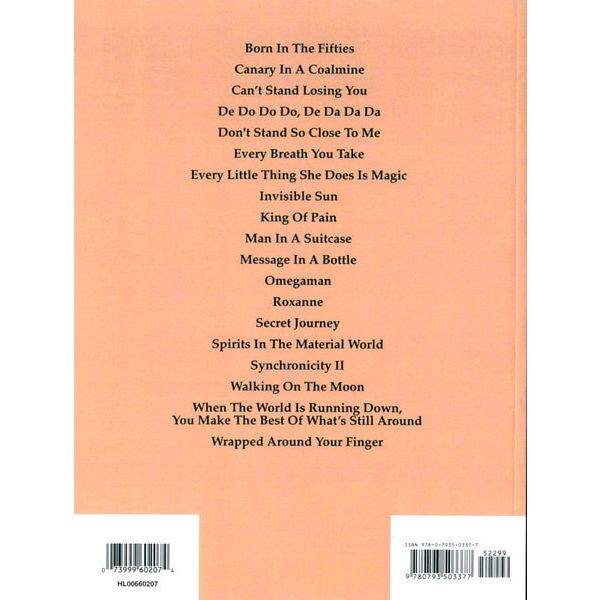 Music Sales The Best Of Police Bass