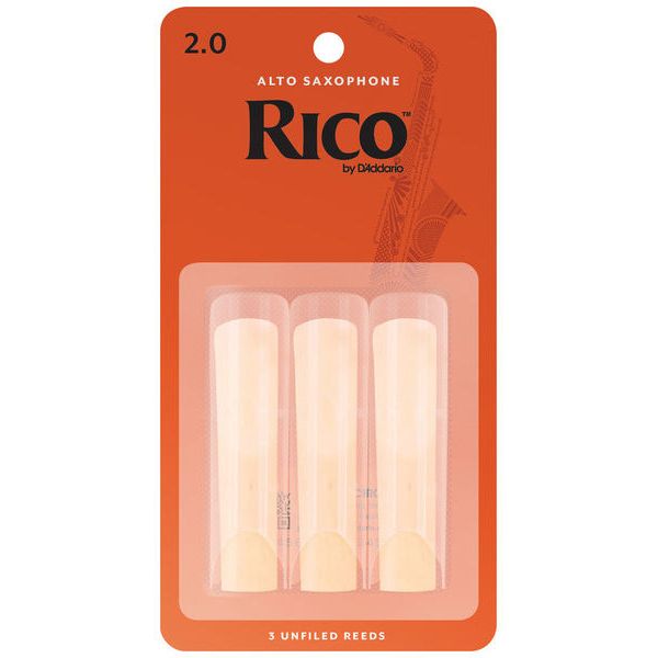 DAddario Woodwinds Rico Alto Sax 2.0 - 3-Pack