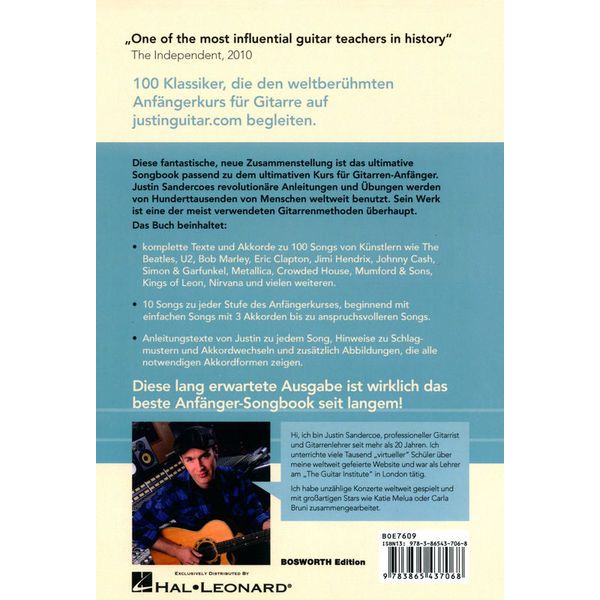 Bosworth Justinguitar.com Songs 1 D