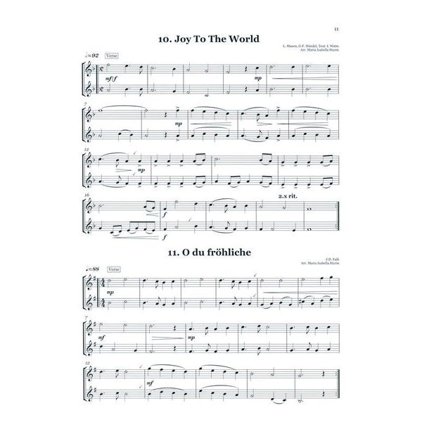 Brasstrail Christmas Duets Treble Clef