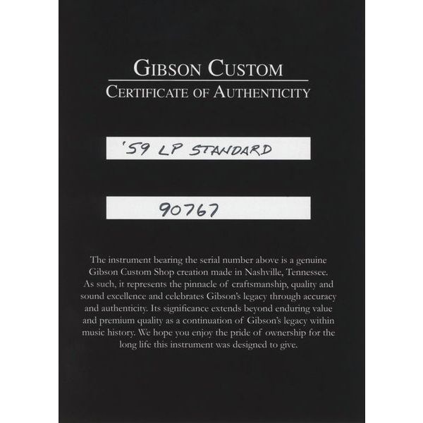 Gibson Les Paul 59 Iced Tea Burst VOS