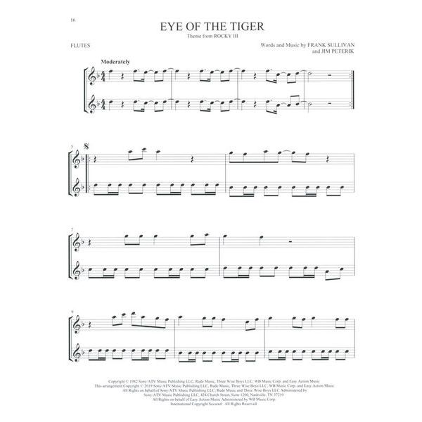 Hal Leonard Pop Classics For Two Flutes