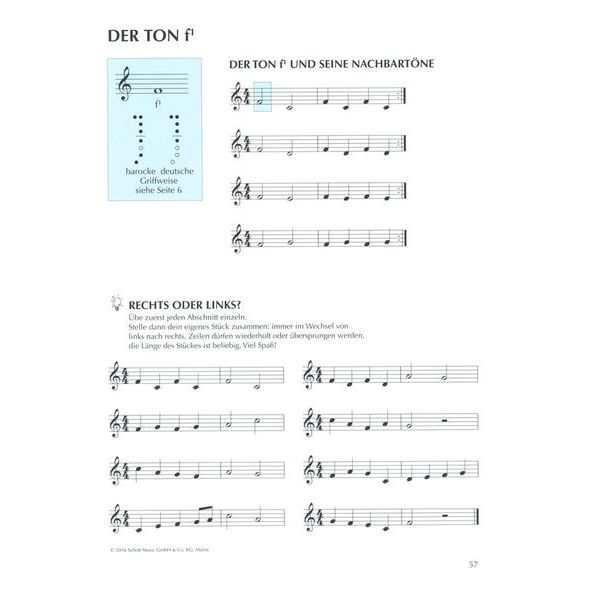 Schott Blockflöte Spielen Hobby 1