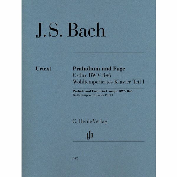 Henle Verlag Bach Prludium C-Dur BWV 846