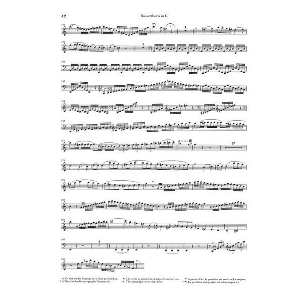 Henle Verlag Mozart Klarinettenkonzert