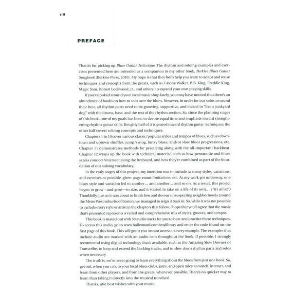 Berklee Press Blues Guitar Technique