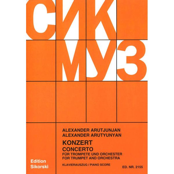 Sikorski Musikverlage Arutjunjan Concerto Trumpet