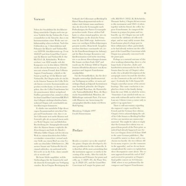 Henle Verlag Chopin Cellosonate op.65