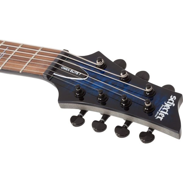 Schecter Omen Elite-7 See Blue Burst
