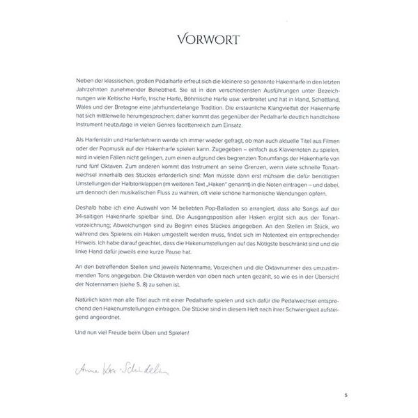 De Haske Pop Ballads for Harp