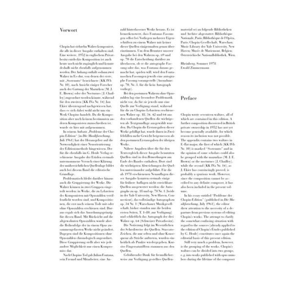 Henle Verlag Chopin Walzer