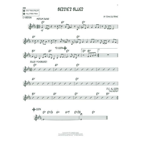 Hal Leonard Jazz Play-Along Bluesy Jazz