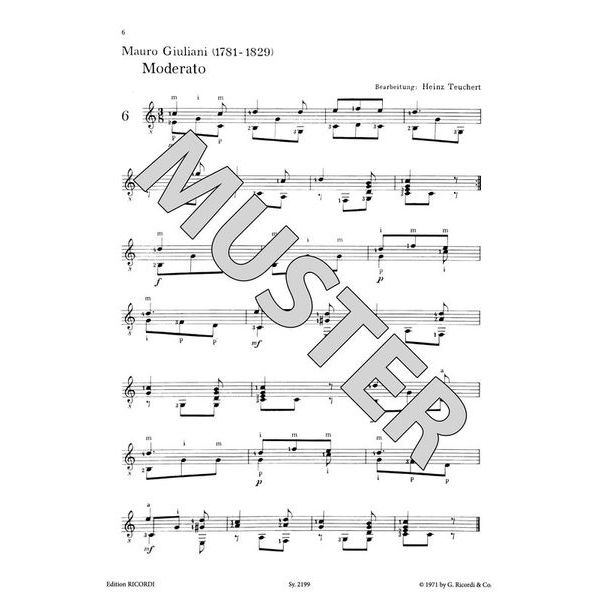 Ricordi Meine ersten Gitarrenstücke 1