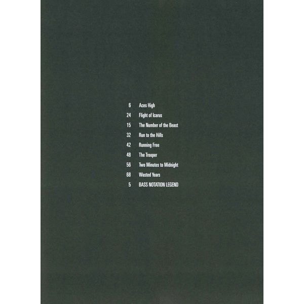 Hal Leonard Bass Play-Along Iron Maiden