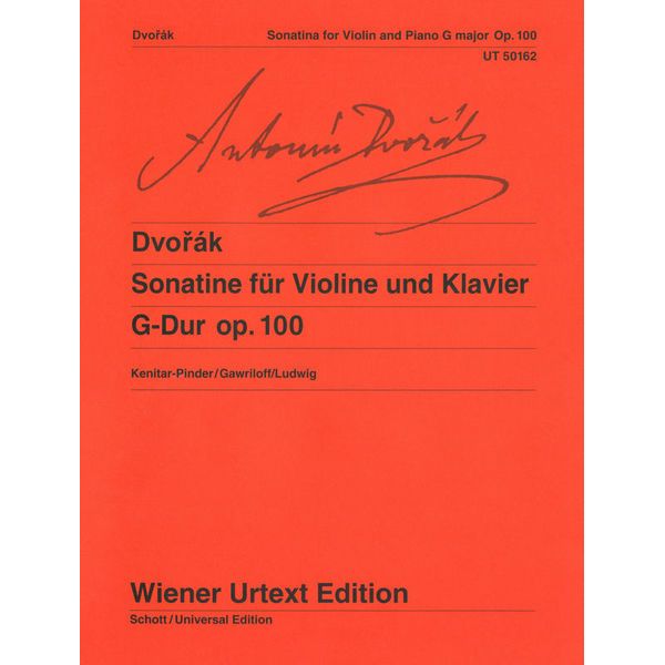 Wiener Urtext Edition Dvorak Sonatine for Violin