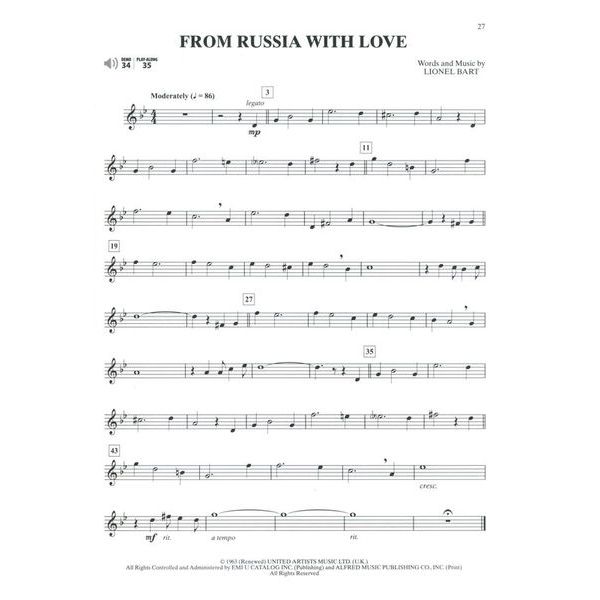 Alfred Music Publishing Ultimate Movie Solos Clarinet