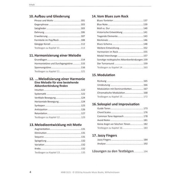 Acoustic Music Books Harmonielehre verstehen 2