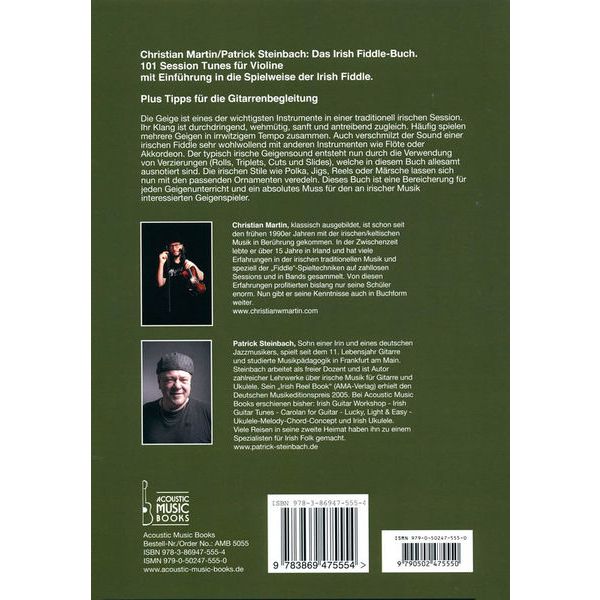 Acoustic Music Books Das Irish Fiddle Buch
