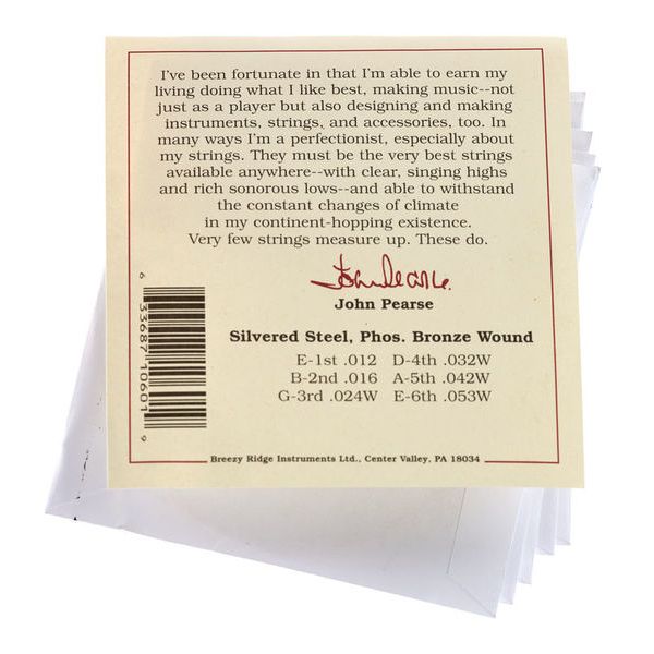 John Pearse 600L Phosphor Bronze