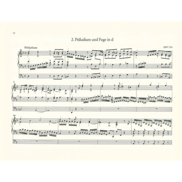 Breitkopf & Hrtel Bach Acht Prludien und Fugen