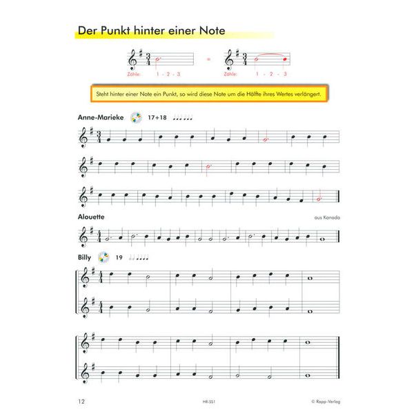 Horst Rapp Verlag Saxophon Lernen mit Spa 1