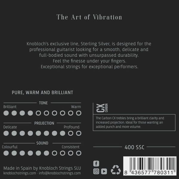 Knobloch Strings Pure Sterling S Carbon400SSC