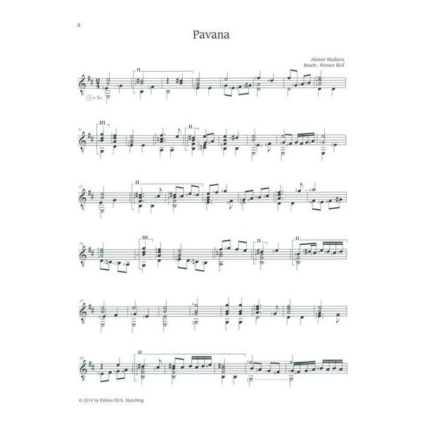 Edition Dux Lautenstücke Renaissance