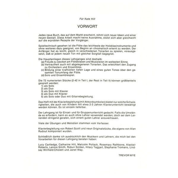 Zimmermann Verlag Flöte lernen mit Trevor Wye 2