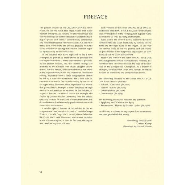 Brenreiter Organ Plus One Wedding