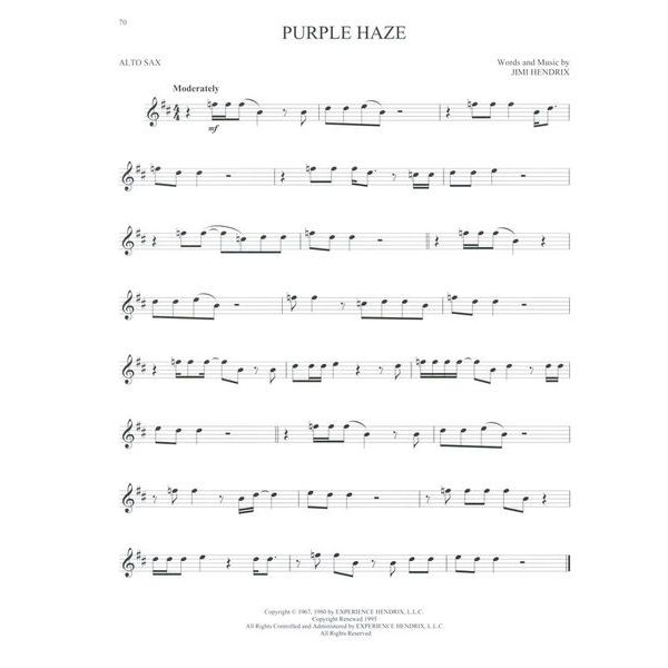 Hal Leonard Greatest Songs Of Rock A-Sax