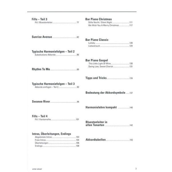 Artist Ahead Musikverlag Die Barpiano-Schule 1