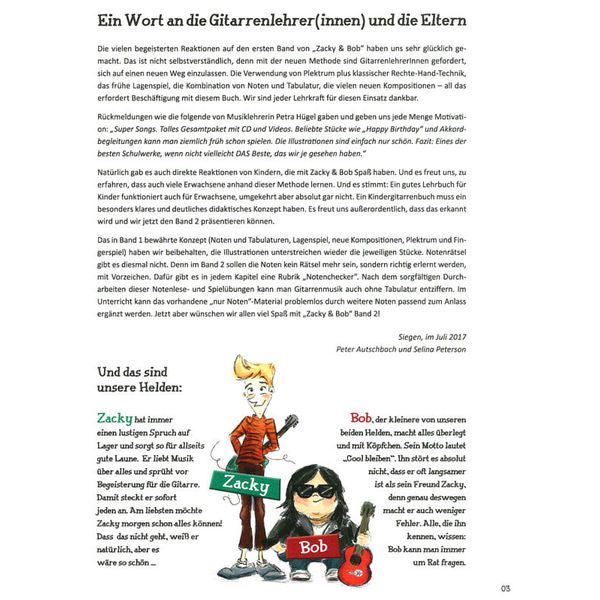 Schott Gitarre Lernen Zacky & Bob 2