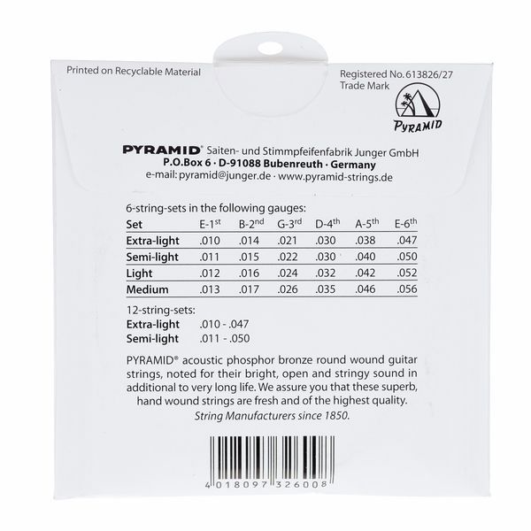 Pyramid Western Strings 011-050