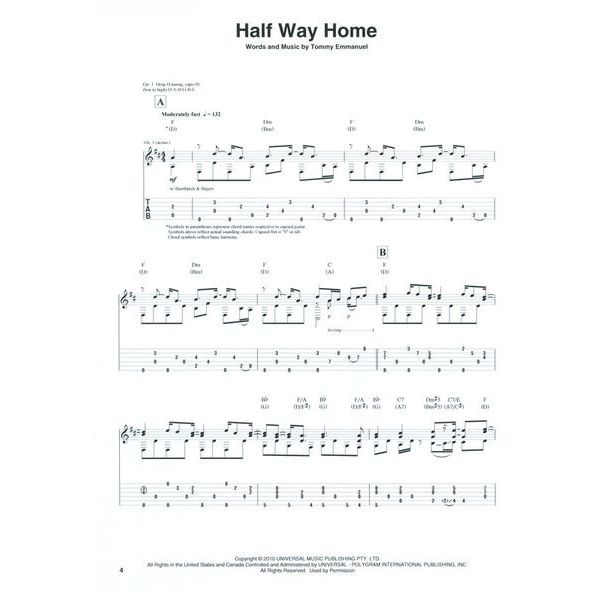 Hal Leonard Tommy Emmanuel Little By Littl