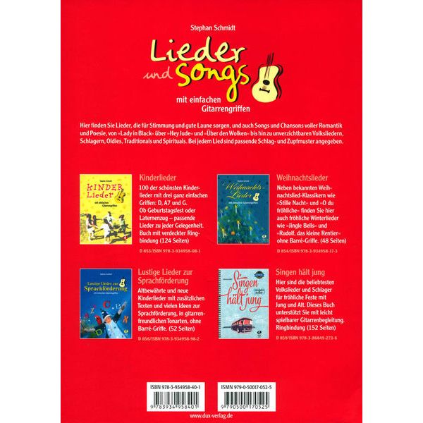 Edition Dux Lieder und Songs