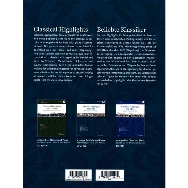 Schott Classical Highlights Flute