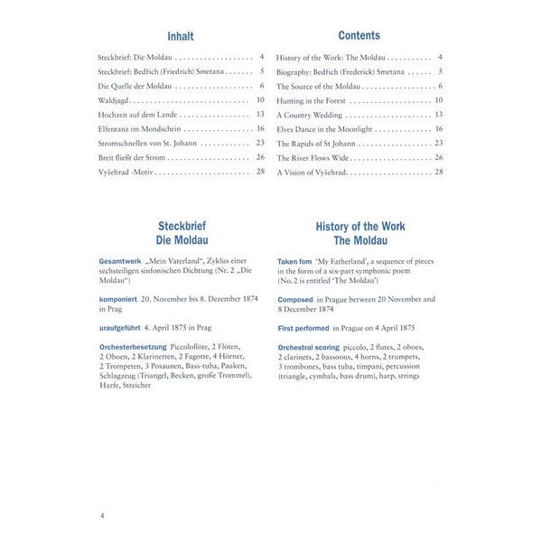 Schott Smetana Die Moldau Easy Piano