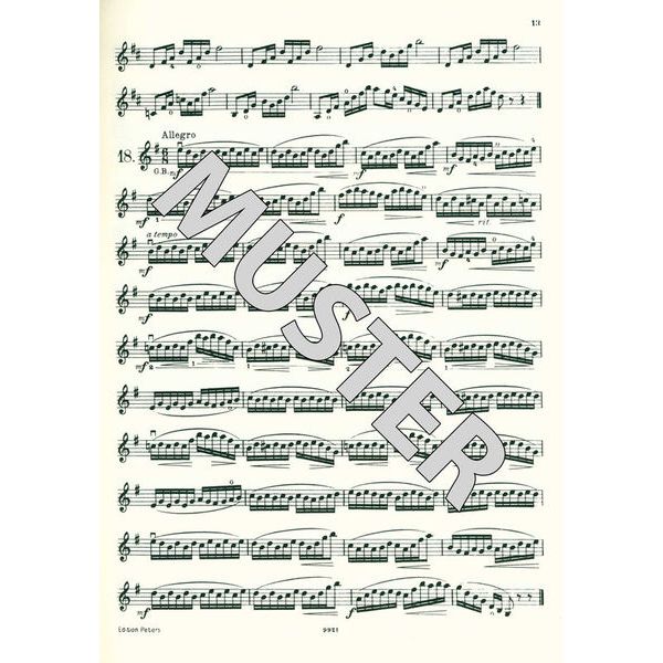 Edition Peters Wohlfahrt 60 Etüden Violine