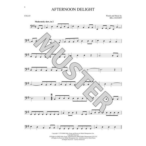 Hal Leonard 101 Popular Songs Cello