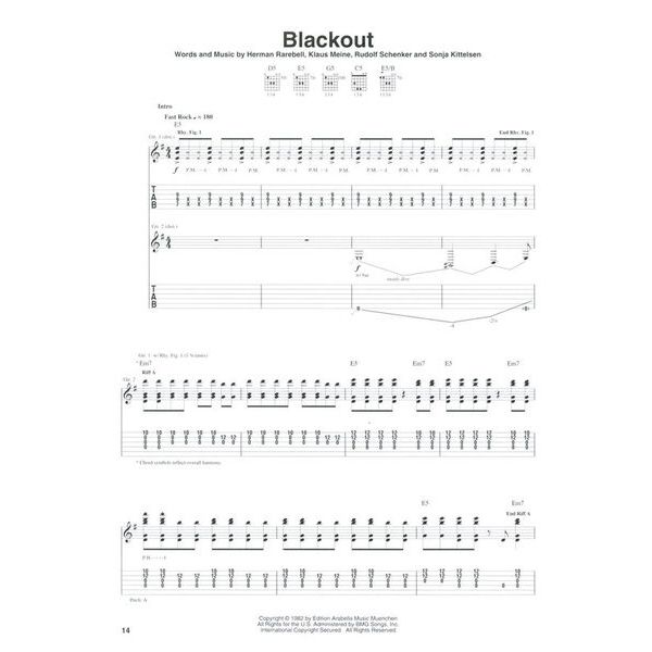 Hal Leonard Best Of Scorpions