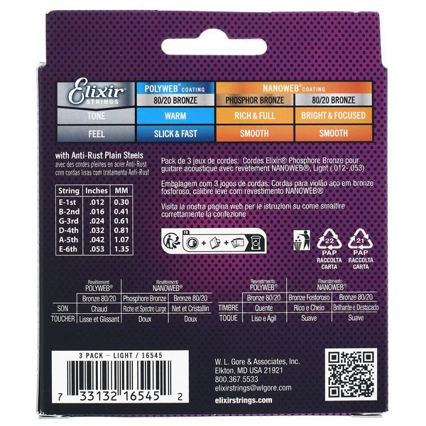 Elixir Nanoweb Light Phosphor Br. 3P