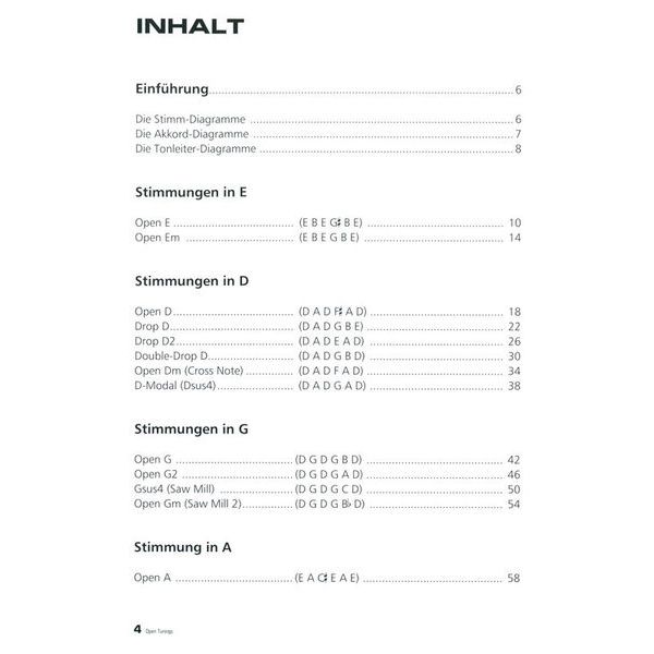 Voggenreiter Open Tunings
