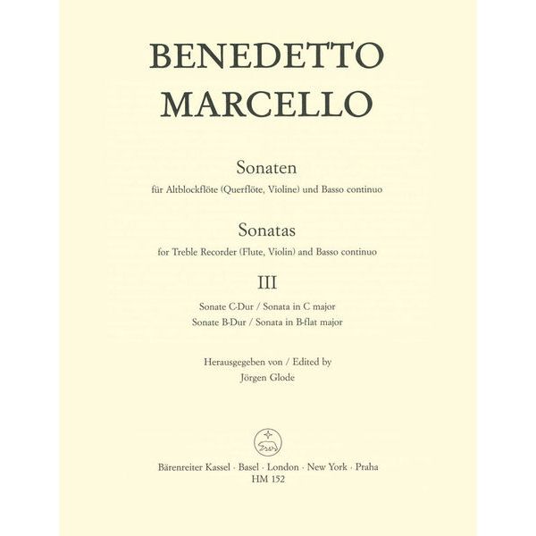 Brenreiter Marcello Sonaten 3