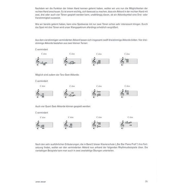 Artist Ahead Musikverlag Die Barpiano-Schule 1