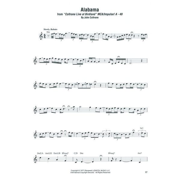 Hal Leonard John Coltrane Omnibook Bb