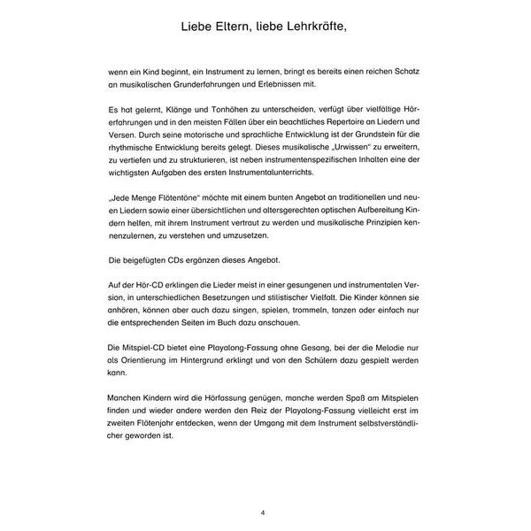 Holzschuh Verlag Jede Menge Flötentöne 1 + CD