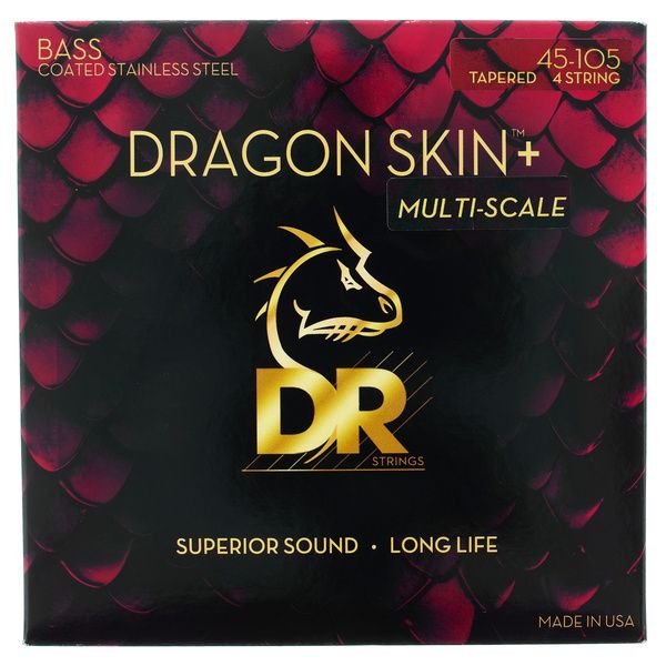 DR Strings Dragon Skin+ DBSM-45 Coated