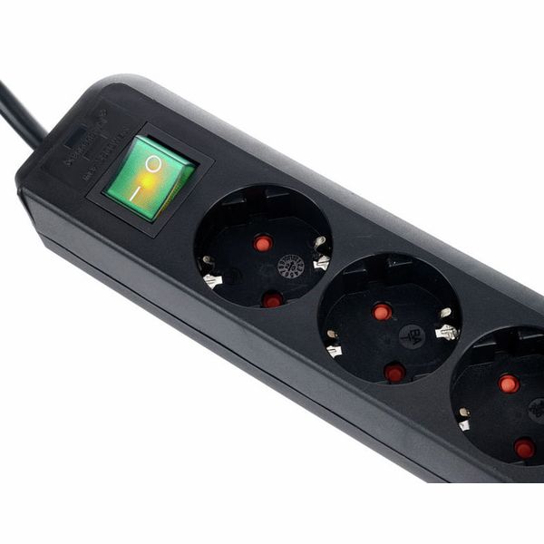 Brennenstuhl Eco-L 8 Way Split Sw 3m BK