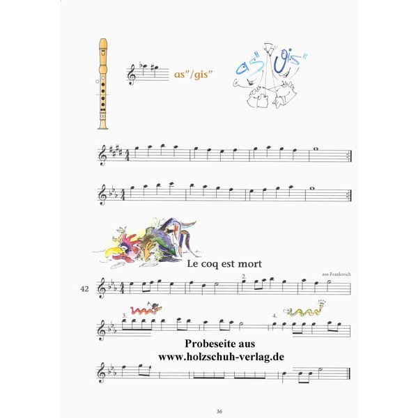 Holzschuh Verlag Jede Menge Flötentöne 2 Alto