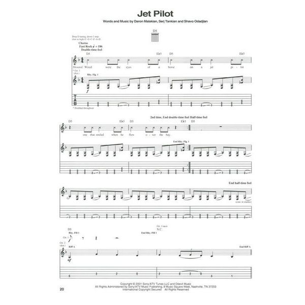 Hal Leonard System Of A Down Toxicity